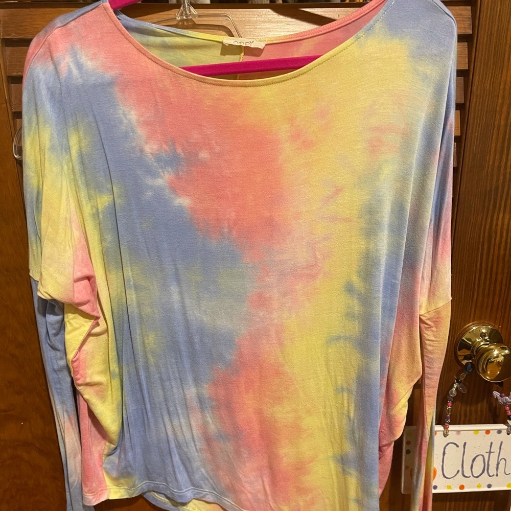 Tie dye ODDY long sleeve tee